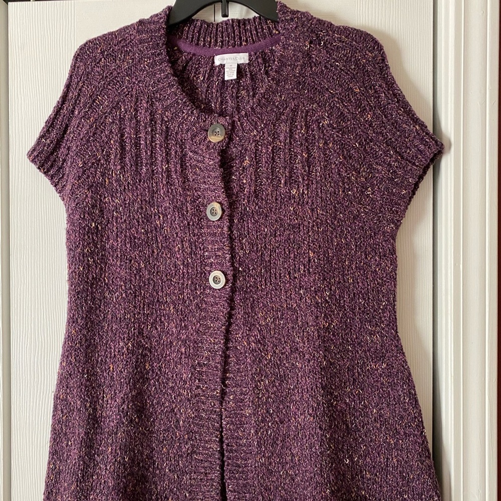 Ladies shortsleeved cardigan